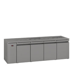 Williams Opal - 4 door Stainless Steel Remote Under Counter Refrigerator With Blown Air Well commercial refrigeration