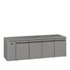 Williams Opal - 4 door Stainless Steel Remote Under Counter Refrigerator With Blown Air Well