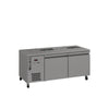 Williams Emerald - 2 door Stainless Steel Under Counter Refrigerator With Blown Air Well