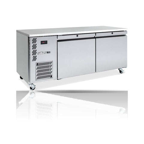 Williams Emerald - 2 door Stainless Steel Under Counter Storage Freezer