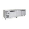 Williams Emerald - 3 door Stainless Steel Under Counter Refrigerator