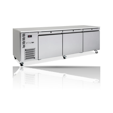 Williams Emerald - 3 door Stainless Steel Under Counter Refrigerator