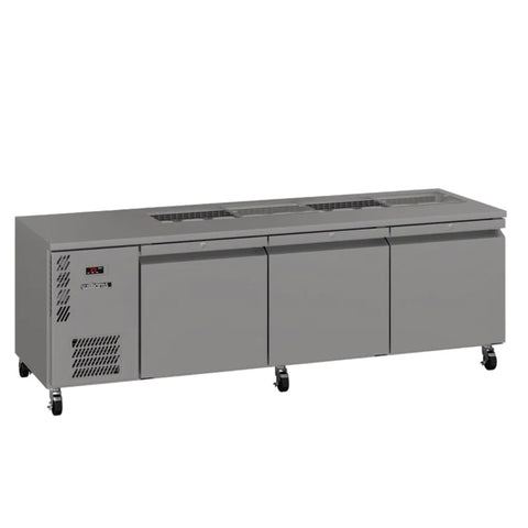 Williams Emerald 3 door Stainless Steel Under Counter Refrigerator With Blown Air Well