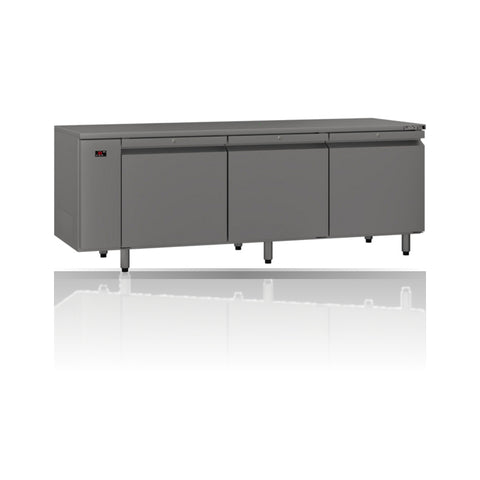 Williams Emerald - 3 door Stainless Steel Remote Under Counter Refrigerator