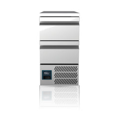 Williams Vari Temp Drawer Hydrocarbon - Compact two drawer self contained variable temperture unit on a crisp white background with mirrored reflection