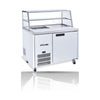 Williams Jade Sandwich - One Door White Prep Counter Refrigerator With Blown Air Well