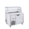 Williams Jade Sandwich - One Door Stainless Steel Prep Counter Refrigerator With Blown Air Well
