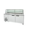 Williams Jade Sandwich - 2 door White Prep Counter Refrigerator With Blown Air Well