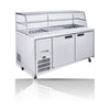 Williams Jade Sandwich - 2 door Stainless Steel Prep Counter Refrigerator With Blown Air Well