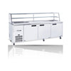 Williams Jade Sandwich 3 door White Prep Counter Refrigerator With Blown Air Well