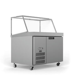 Williams Banksia - One Door Stainless Steel Prep Counter Refrigerator With Angled Blown Air Well commercial refrigeration