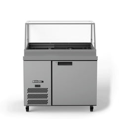 Williams Banksia - One Door Stainless Steel Prep Counter Refrigerator With Flat Blown Air Well commercial refrigeration