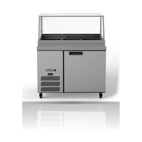 Williams Banksia - One Door Stainless Steel Prep Counter Refrigerator With Flat Blown Air Well
