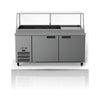 Williams Banksia - 3 door White Prep Counter Refrigerator With Flat Blown Air Well