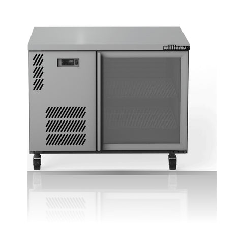 Williams Boronia - One Door Satinless Steel Under Counter Display Refrigerator