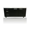 Williams Boronia - 2 door Black Under Counter Display Refrigerator