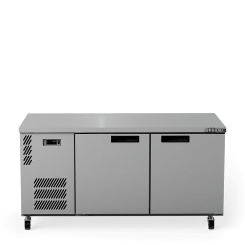 Williams Boronia - 2 door Stainless Steel Under Counter Display Refrigerator
