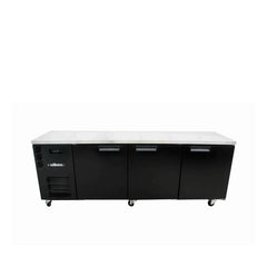 Williams Boronia - 3 door Black Under Counter Display Refrigerator commercial refrigeration