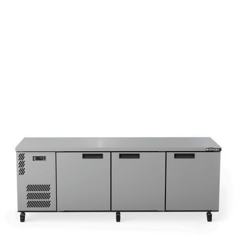 Williams Boronia - 3 door Stainless Steel Under Counter Display Refrigerator