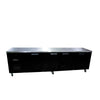Williams Boronia - 4 door Black Under Counter Display Refrigerator