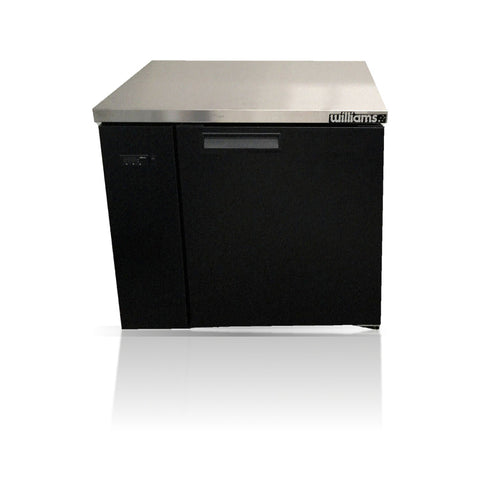 Williams Boronia - One Door Black Remote Back Bar Counter Display Refrigerator
