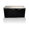 Williams Boronia - 2 door Black Remote Back Bar Counter Display Refrigerator