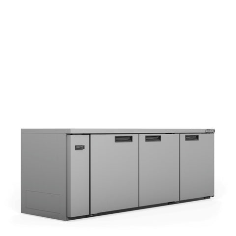 Williams Boronia - 3 door Stainless Steel Remote Back Bar Counter Display Refrigerator