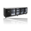 Williams Cameo Mini - 4 door Black Under Counter Display Refrigerator