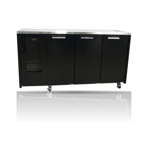 Williams Cameo - 3 door Black Under Counter Display Refrigerator
