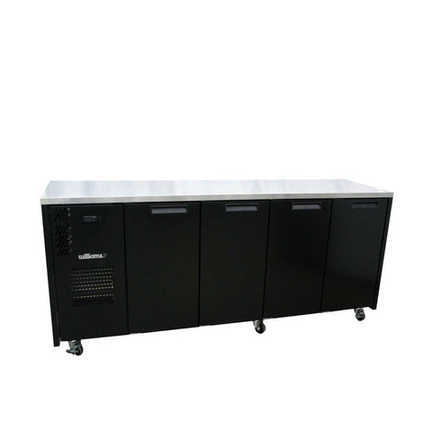Williams Cameo - 4 door Black Under Counter Display Refrigerator