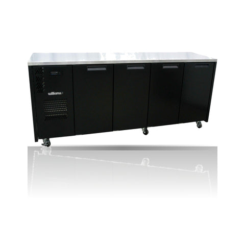 Williams Cameo - 4 door Black Under Counter Display Refrigerator