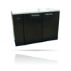 Williams Cameo - 2 Door Black Remote Back Bar Counter Display Refrigerator