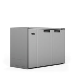 Williams Cameo - 2 Door Stainless Steel Remote Back Bar Counter Display Refrigerator commercial refrigeration