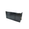 Williams Cameo - 3 Door Black Remote Back Bar Counter Display Refrigerator