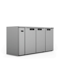 Williams Cameo - 3 Door Stainless Steel Remote Back Bar Counter Display Refrigerator commercial refrigeration