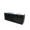 Williams Cameo - 4 Door Black Remote Back Bar Counter Display Refrigerator