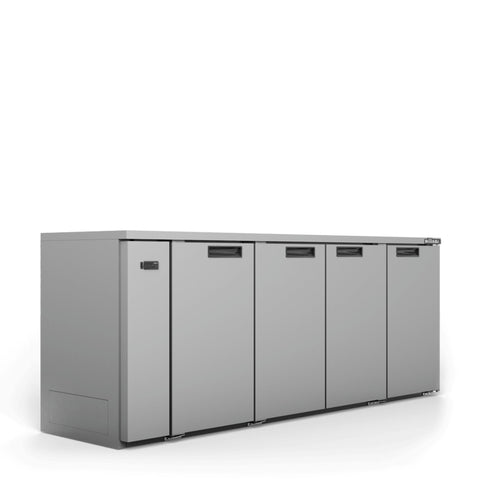 Williams Cameo - 4 Door Stainless Steel Remote Back Bar Counter Display Refrigerator