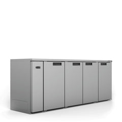 Williams Cameo - 4 Door Stainless Steel Remote Back Bar Counter Display Refrigerator commercial refrigeration