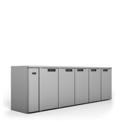 Williams Cameo - 5 Door Stainless Steel Remote Back Bar Counter Display Refrigerator commercial refrigeration