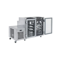 Williams Glass Chiller - 2 Door Self Contained Glass Chiller Slimline with two shelves and right hand services commercial refrigeration