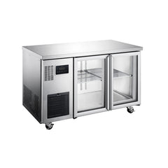 Williams Topaz Under Counter - 2 Door Stainless Under Counter Glass Door Refrigerator commercial refrigeration