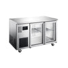 Williams Topaz Under Counter - 2 Door Stainless Under Counter Glass Door Refrigerator