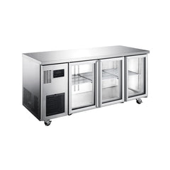 Williams Topaz Under Counter - 3 Door Stainless Under Counter Glass Door Refrigerator commercial refrigeration