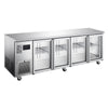 Williams Topaz Under Counter - 4 door Stainless Under Counter Glass Door Refrigerator