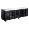 Williams Topaz Under Counter - 4 door Black Under Counter Glass Door Refrigerator