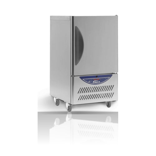 Williams Blast Chiller - 20Kg/6 Tray Blast Chiller Freezer on a crisp white background with mirrored reflection
