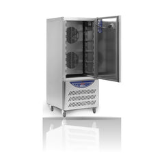 Williams Blast Chiller 30Kg/10 Tray Blast Chiller Freezer on a crisp white background with mirrored reflection