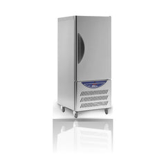 Williams Blast Chiller 40Kg/10 Tray Blast Chiller Freezer on a crisp white background with mirrored reflection