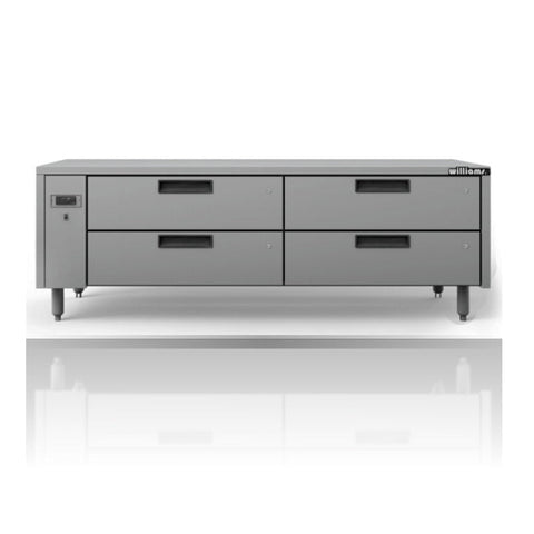 Williams Jarrah - 4 Drawer Remote Lowline Refrigerator