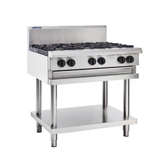 LUUS LUUS Professional 6 Burner Cooktop w Stand 900mm - CS-6B